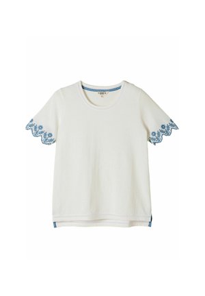 FatFace, REGULAR FIT - EMBROIDERED SLEEVE T SHIRT - Print T-shirt - ivory
