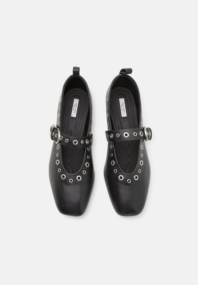 rag & bone SPIRE MARY JANE GROMMETS - Baletkurpes ar siksniņu ap potīti - black