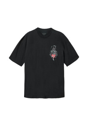 AllSaints, REFLECT SS CREW . - Tričko s potlačou - washed black