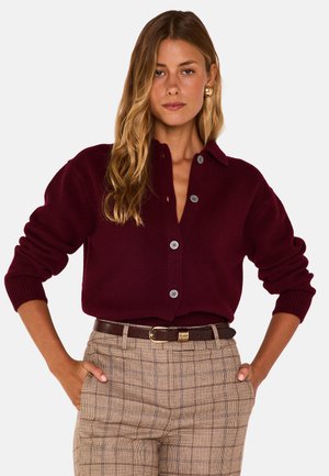 PETER - Gilet - bordeaux