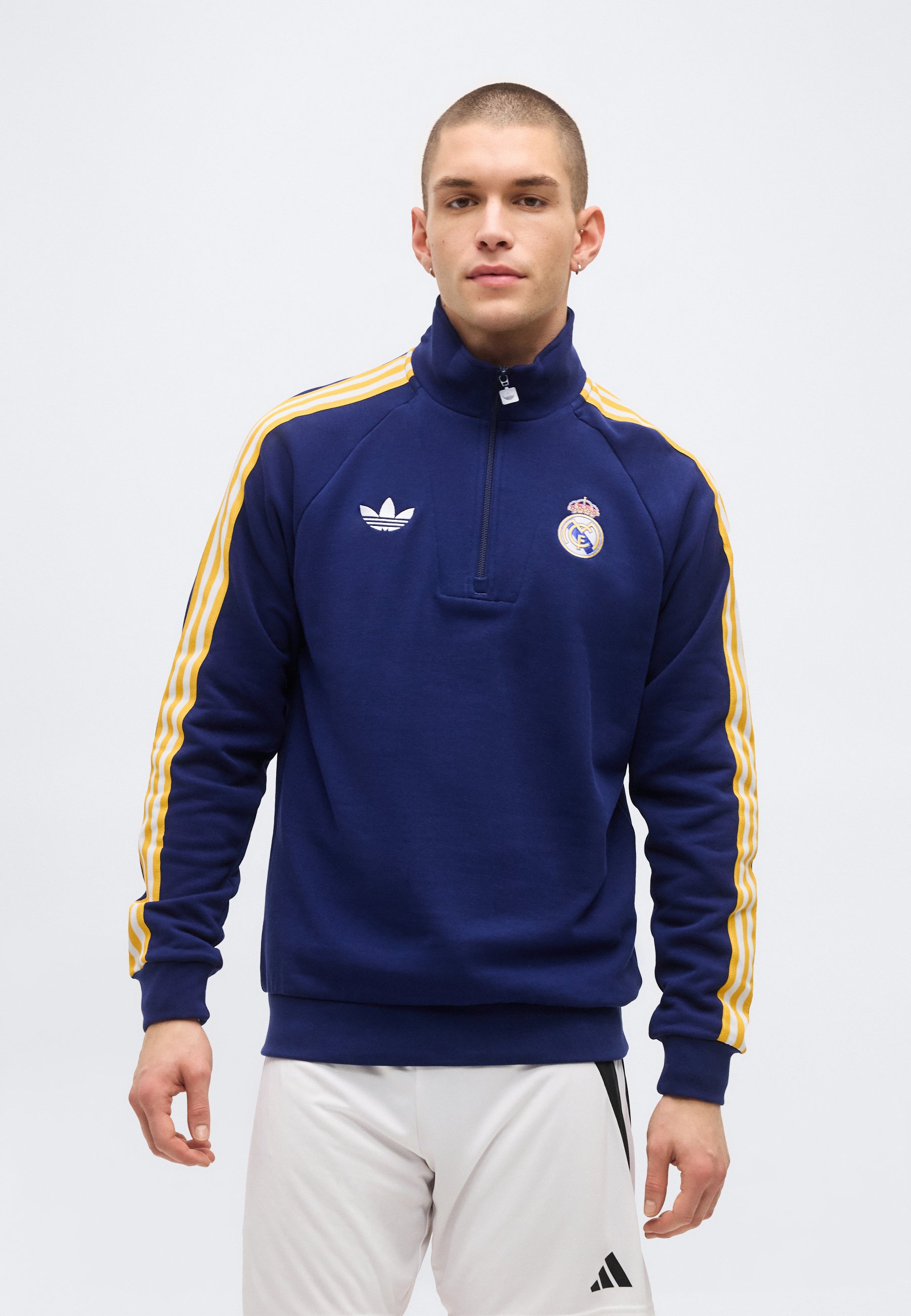 adidas Originals REAL MADRID HALF ZIP - Equipación de clubes