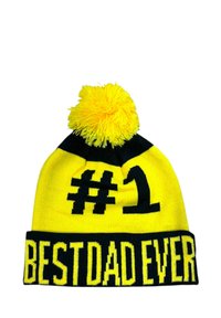 Mr Ukko BEST DAD EVER - Mössa - black and yellow