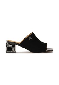 FINA - Ciabattine con tacco - black