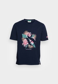 SEASONAL LOGO GRAPHIC - T-shirt estampada - navy