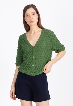 STRUCTURE PATTERN - Kardigán - green