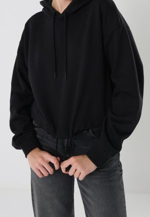 Jersey con capucha - black