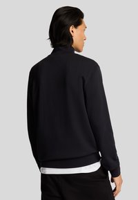 Lyle & Scott MID LAYERS SUPERFINE QUARTER ZIP - Felpa - z jet black