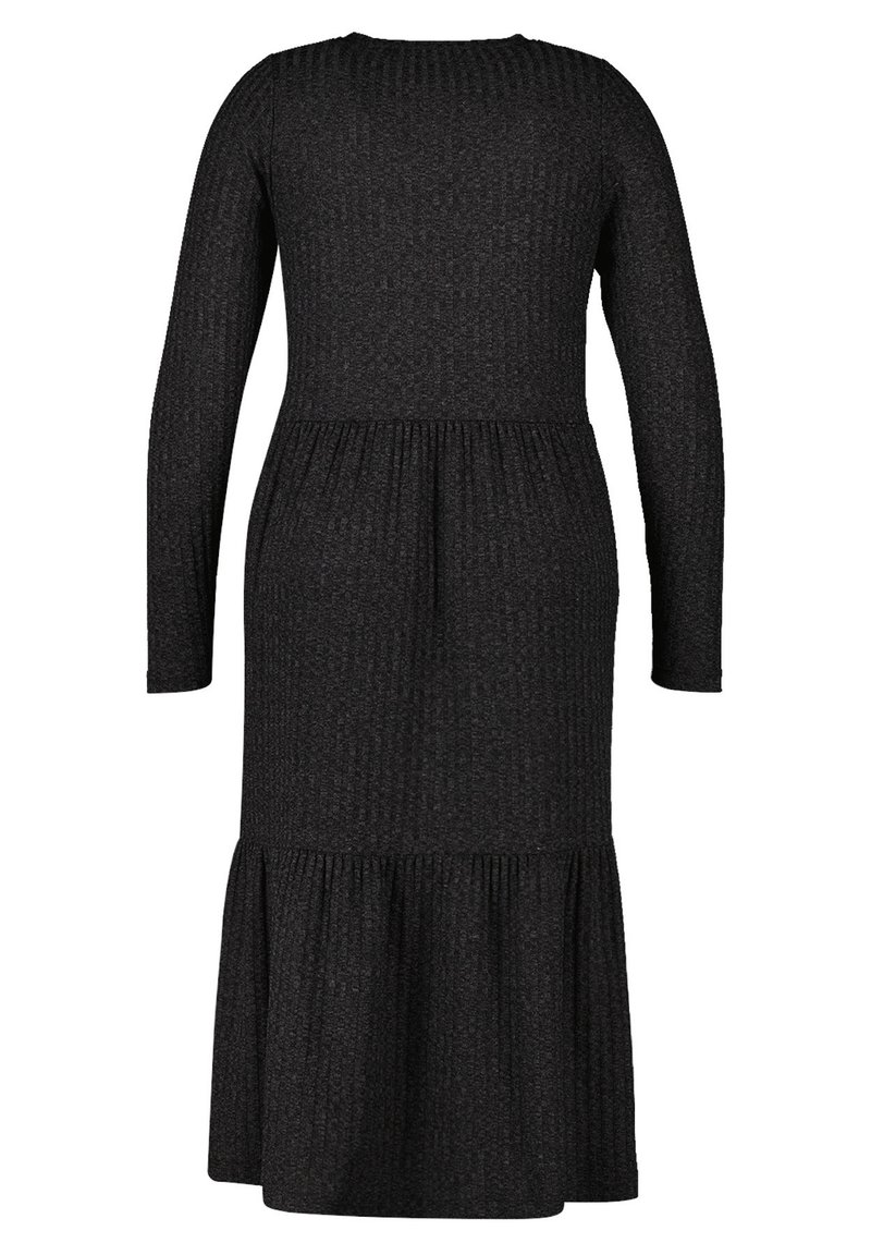 long sleeve knitted dresses Women's No Better Time Grey Ribbed Knit Sweater Mini Dress | Size: L main image 0