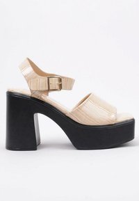 LIMMA VARNISHED - Sandales à talons hauts - beige