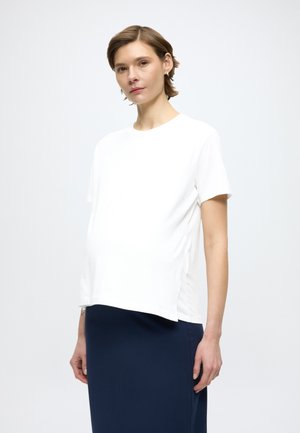 MLHANNAH JUNE SS T-SHIRT 2F - Osnovna majica kratkih rukava - snow white