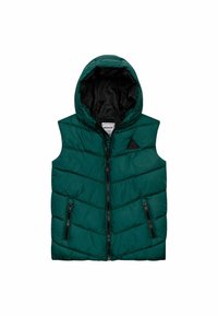 MINOTI HOODED PUFFER GILET - Bodywarmer - green