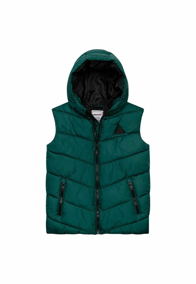 MINOTI HOODED PUFFER GILET - Bodywarmer - green