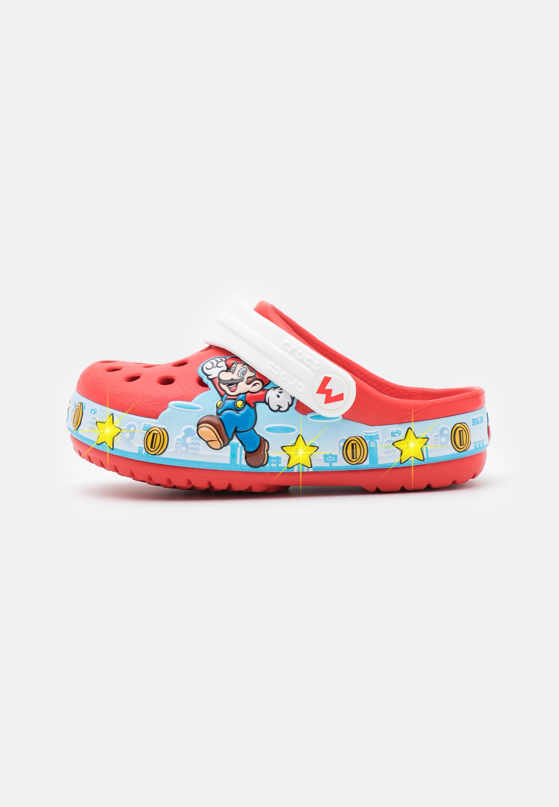 Crocs Nintendo Super Mario Lights Badesandale Flame Rot Zalando De