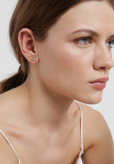 Tory Burch KIRA PAVE STUD EARRING - Náušnice - gold-coloured /crystal