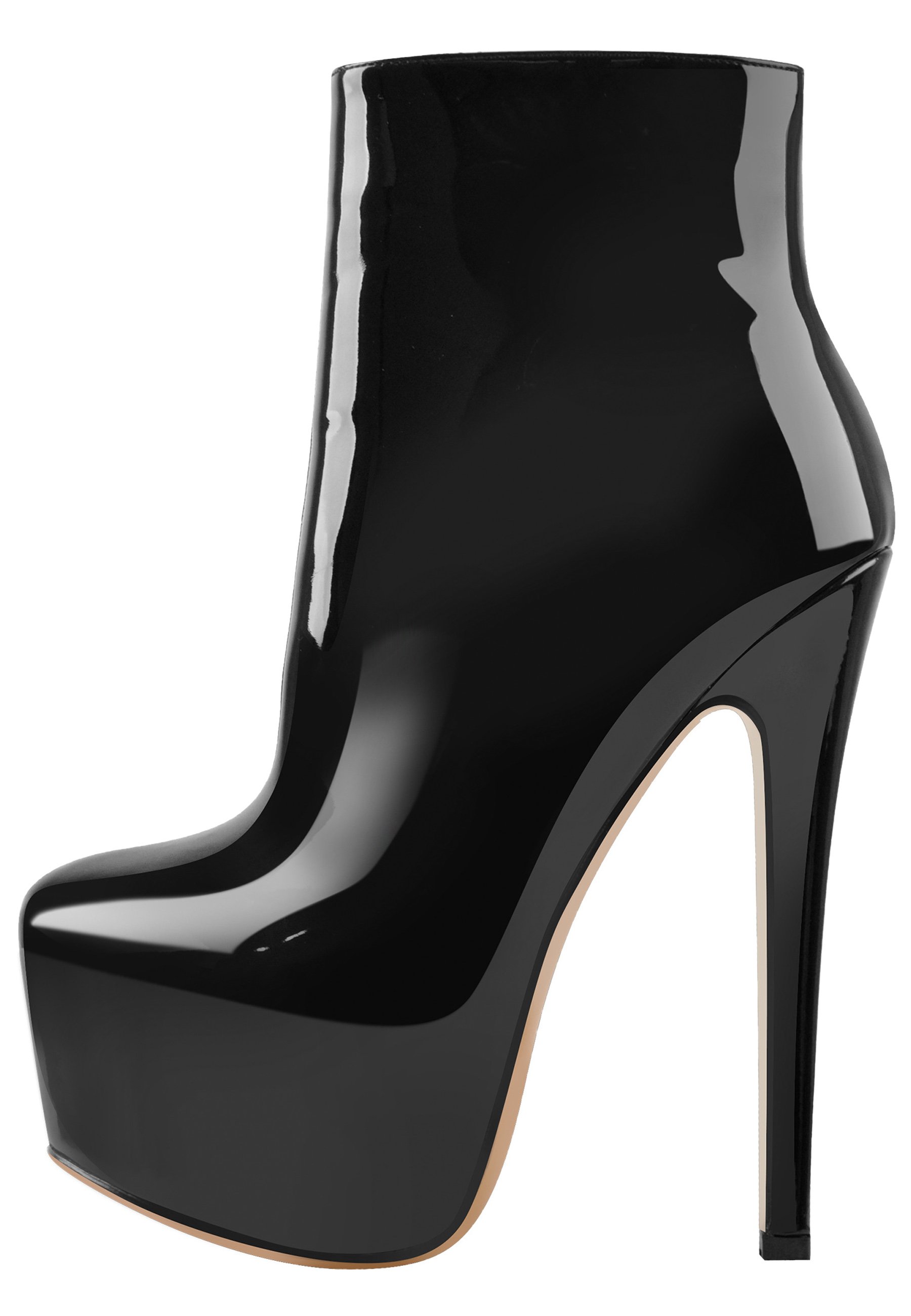 Only Maker Botines de tacón - metallic black/negro metalizado - Zalando.es