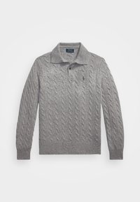 CABLE-KNIT WOOL-CASHMERE SWEATER - Pulover - fawn grey heather