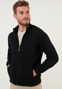 Buratti REGULAR FIT - Sweatjacke - black