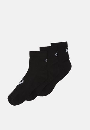 QUARTER UNISEX 3 PACK - Sportovní ponožky - black