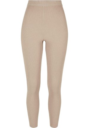 Urban Classics RIB KNIT - Legging - lighttaupe