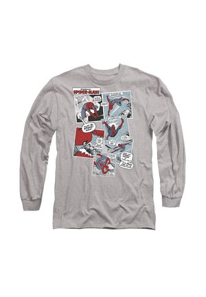 Long sleeved top - mottled light grey