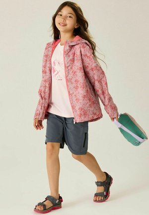 Regatta, REGATTA PRINTED LEVER WATERPROOF SHELL JACKET WATERPROOF JACKETS UNISEX - Impermeable - pink