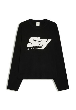 Bershka, GRAPHIC - JUMPER - Pullover - black