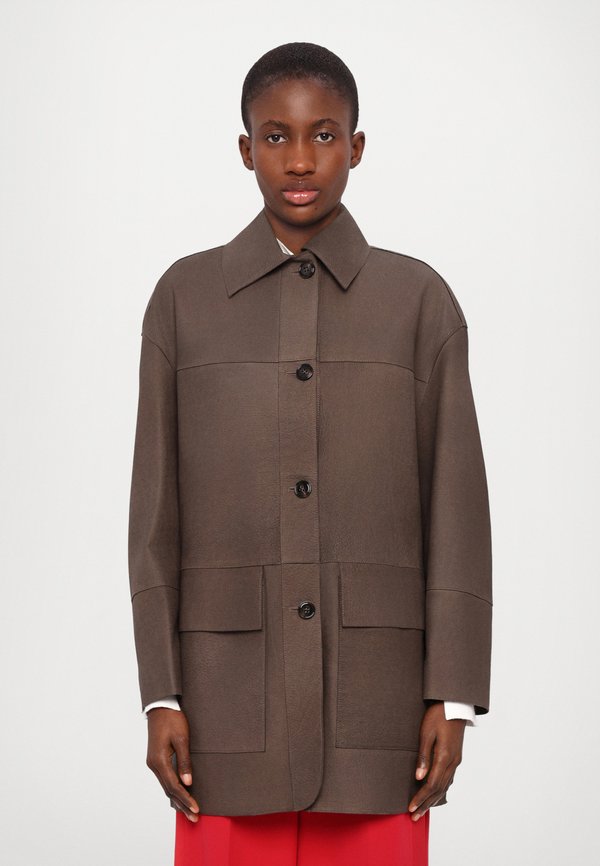 RUM - Leather jacket - turtledove