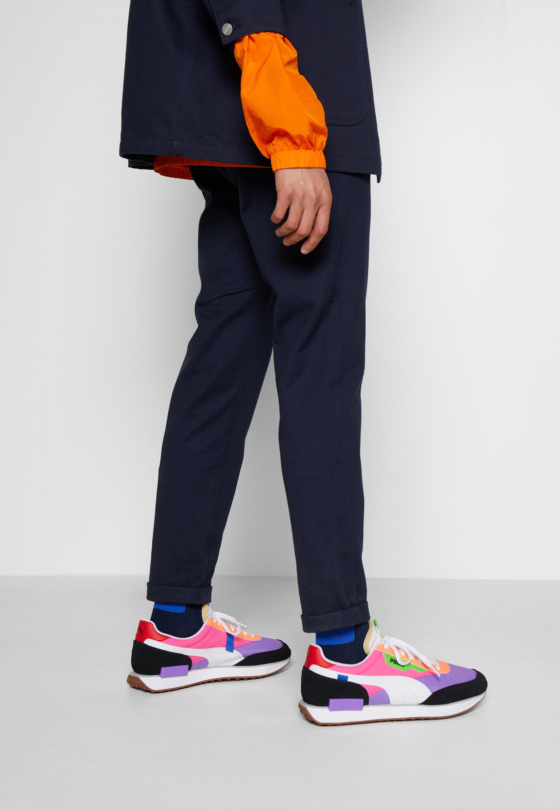 Puma Future Rider Play On Unisex Trainers Luminous Purple Fluo Pink Purple Zalando Ie