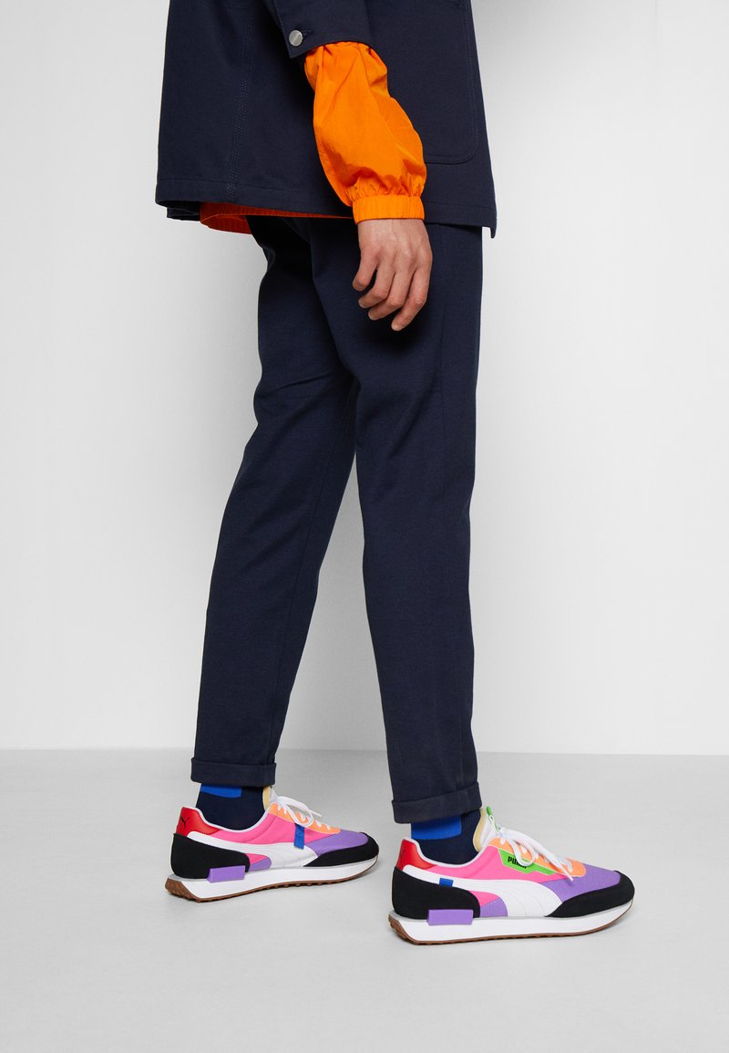 Puma Future Rider Play On Unisex Trainers Luminous Purple Fluo Pink Purple Zalando Co Uk