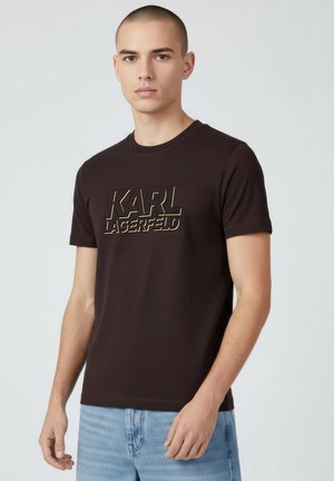 Camiseta estampada - black brown