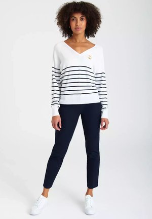 Bluza - white black striped