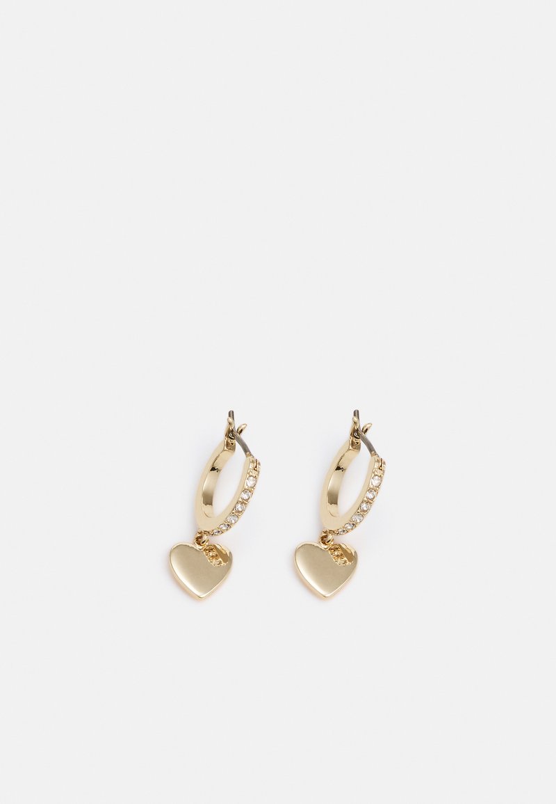 DKNY HEART DROP - Náušnice - gold-coloured/cry