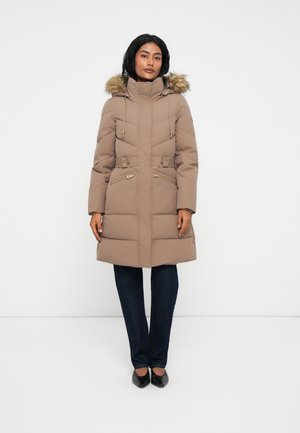 FATEMA  BELTED PUFFER - Abrigo de invierno - taupe