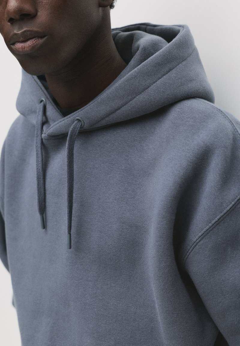 Sweat à Capuche Homme Saks Fifth Avenue, Mélange Gris Et Bleu, Taille M, état Très Bon