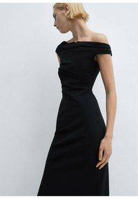 Mango Enostavna obleka - black