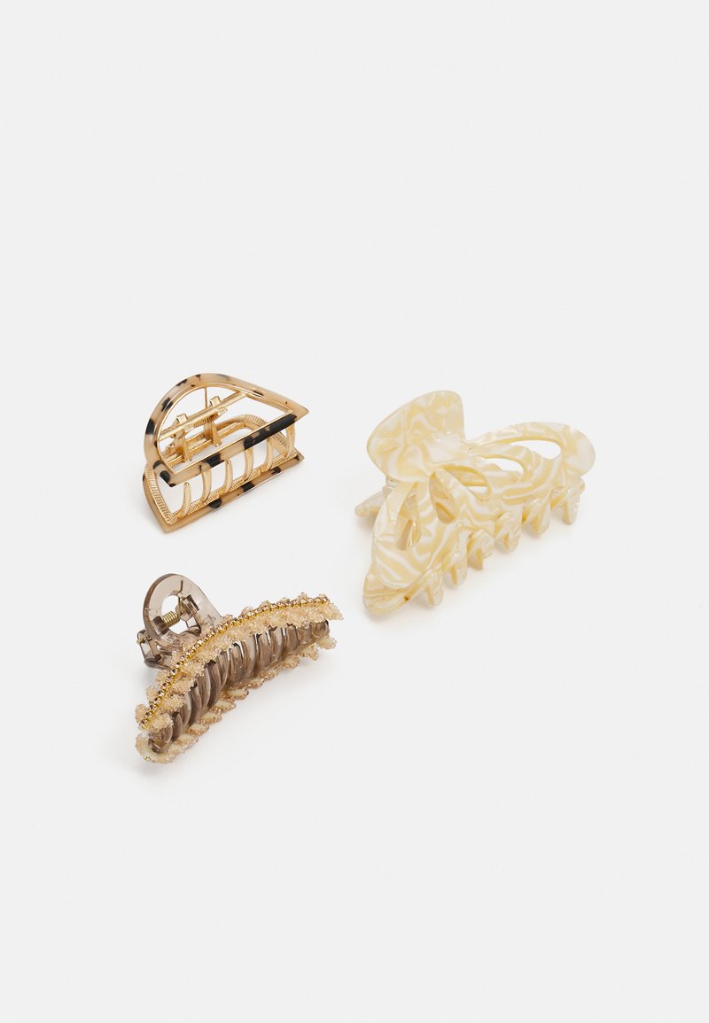 ONLY - ONLHADLEY HAIRCLIP 3 PACK - Matu veidošanas piederums - gilded beige/gold-coloured, Palielināt