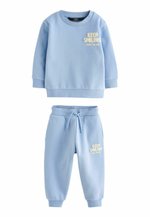 Next SET REGULAR FIT - Trningsset - light blue slogan/bl - Zalando.se
