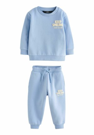 SET   REGULAR FIT - Trainingsanzug - light blue slogan