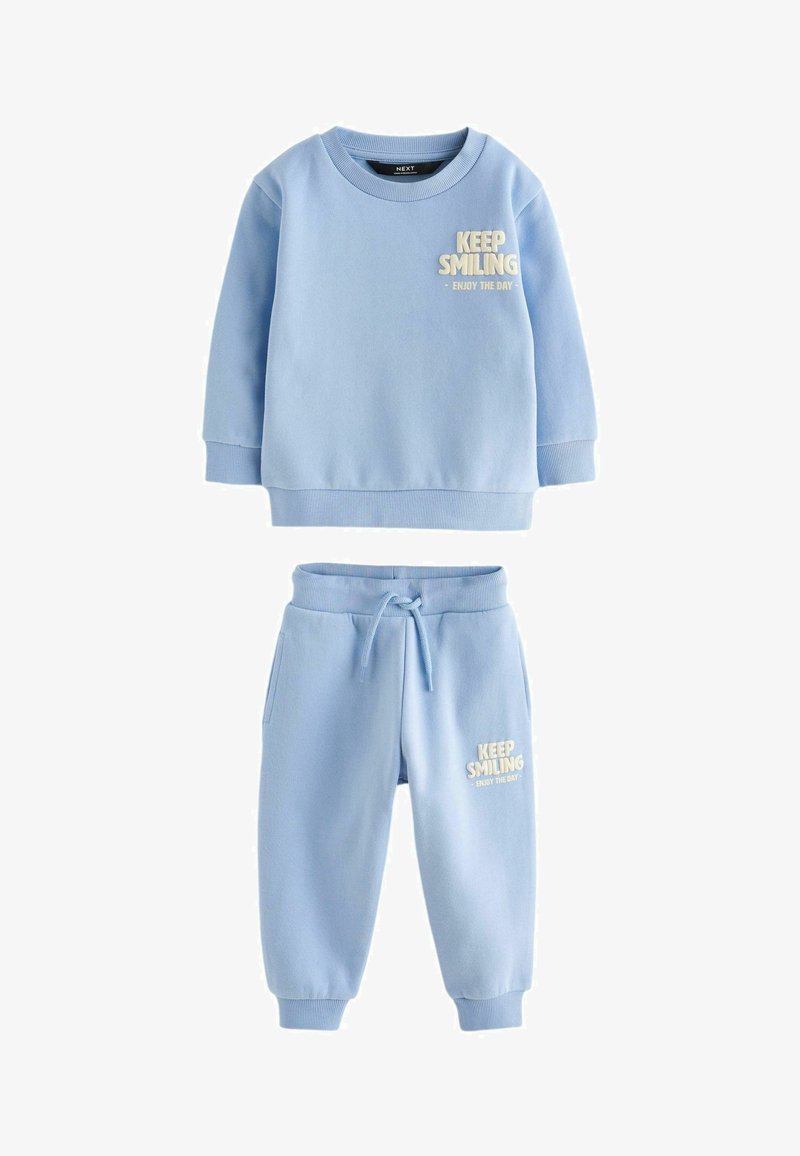 Next SET REGULAR FIT - Træningssæt - light blue slogan