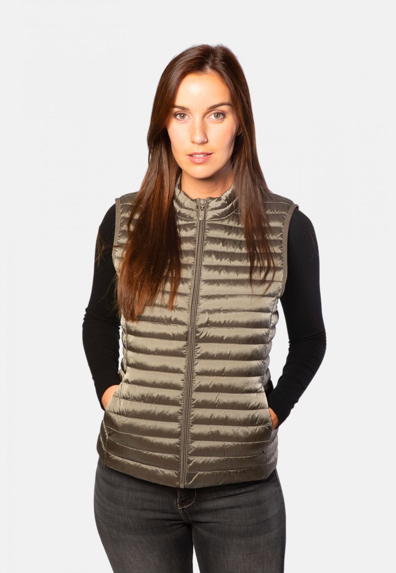 WAXX EXTRA LIGHT SANS MANCHE - Veste sans manches - taupe titane/taupe ...