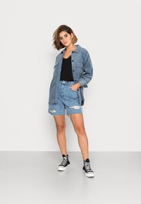 ONLY ONLMETTE MIX SINGLET - Top - black