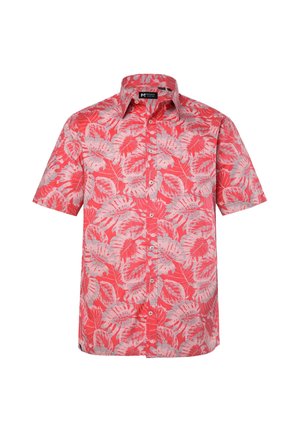 Men Plus, HEMD, HALBARM, KENTKRAGEN, ALLOVERPRINT, COMFORT FIT, BIS 8 XL - Hemd - chilli red