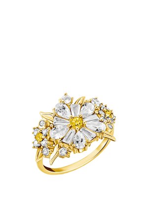 COCKTAIL LOVELY DAISY - Ring - gelbgoldfarben/weiß/gold