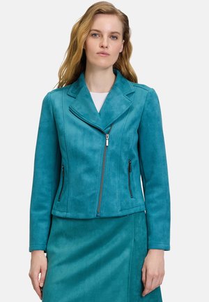 MIT REISSVERSCHLUSS - Giacca in similpelle - colonial blue