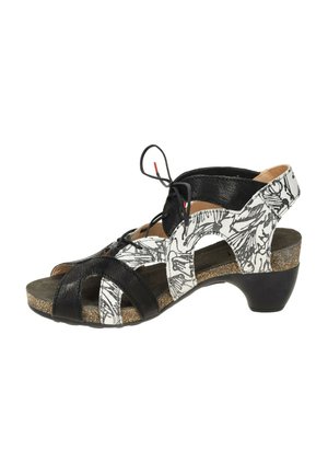 Riemensandalette - schwarz kombi