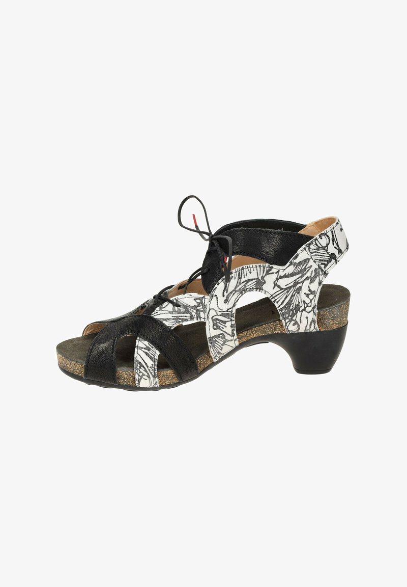 Think! Riemensandalette - schwarz kombi