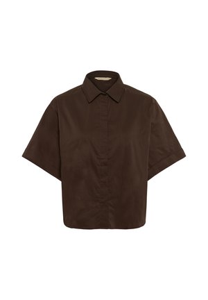 Culture, CUDAIVA ANTOINETT SS SHIRT - Hemdbluse - coffee bean