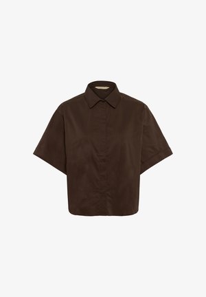 Culture, CUDAIVA ANTOINETT SS SHIRT - Hemdbluse - coffee bean