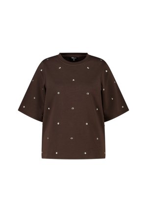 MS Mode, MS MODE T-SHIRT NOT TRANSLATED - T-shirt print - dark brown