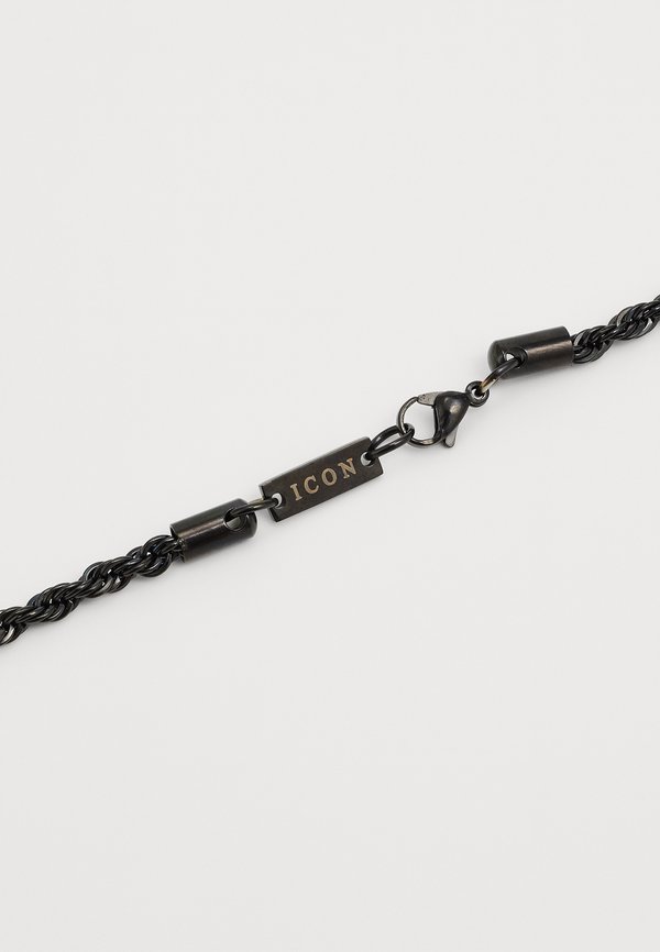 TWISTED ROPE CHAIN UNISEX - Necklace - gunmetal3